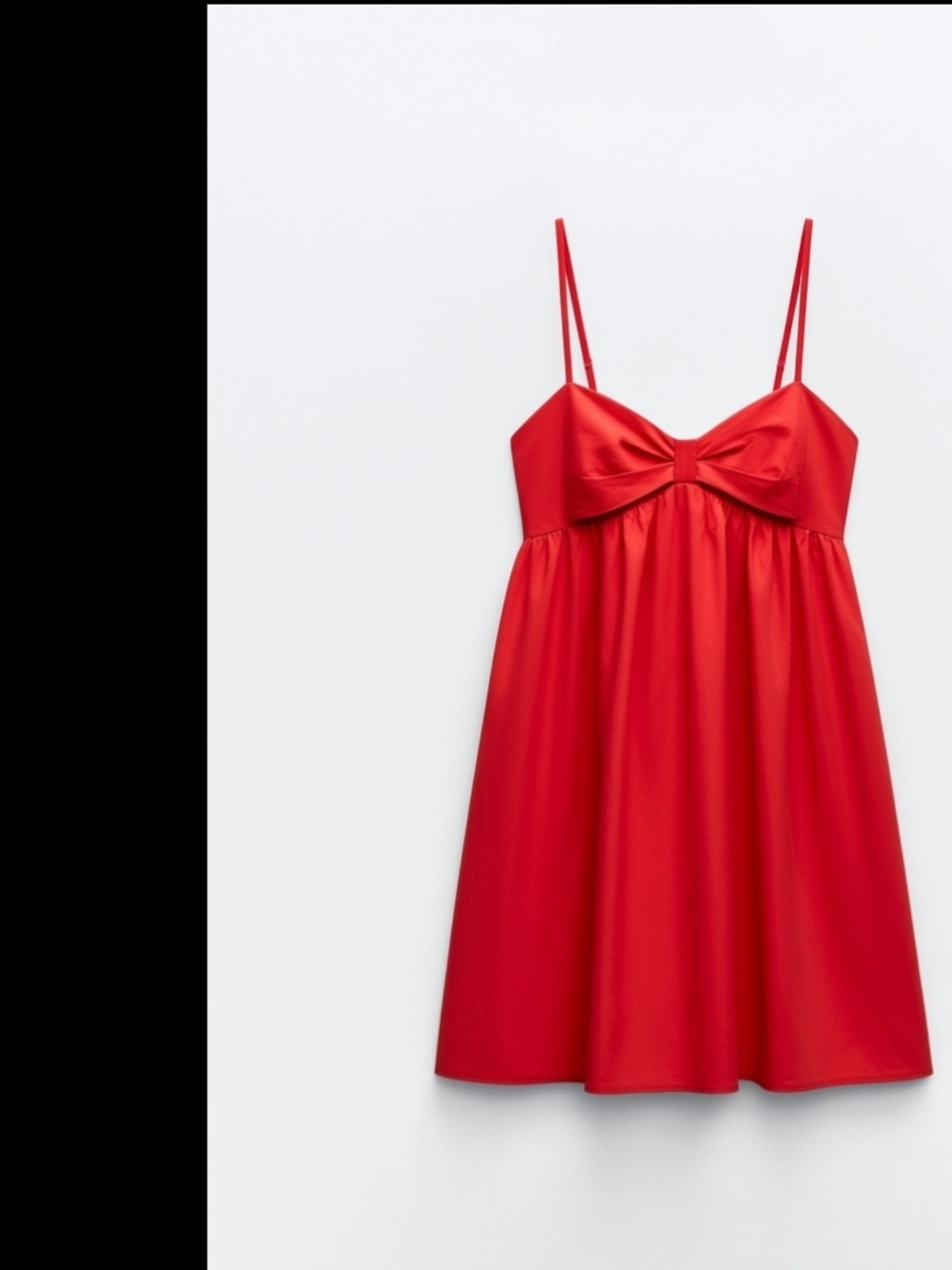 Wild Fable Red Bow-Front Adjustable Spaghetti Strap Dress